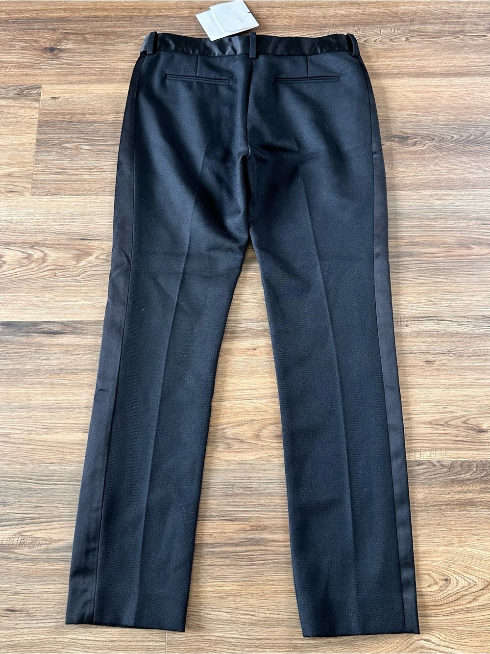 Victoria Beckham Satin Trimmed Wool Silk Tuxedo Trouser Pants Black Women 6 NWT - Picture 14 of 14